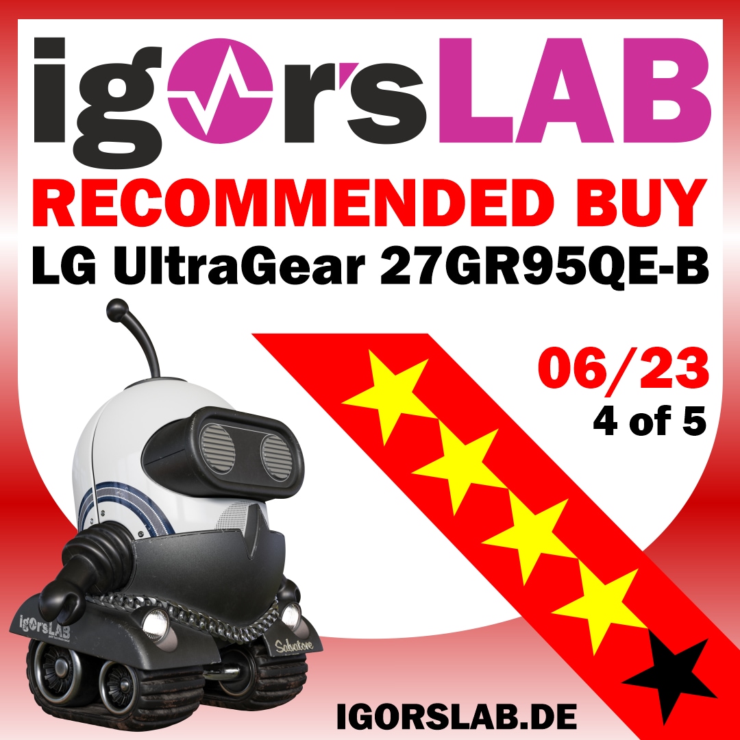 Der LG UltraGear 27GR95QE-B im Test – Ein „preislich attraktiver“ OLED-Gaming-Monitor im Standard-Format