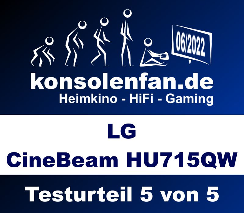 Der LG CineBeam HU715QW hat im Test bei Konsolenfan das Testurteil "5 von 5" erhalten.1