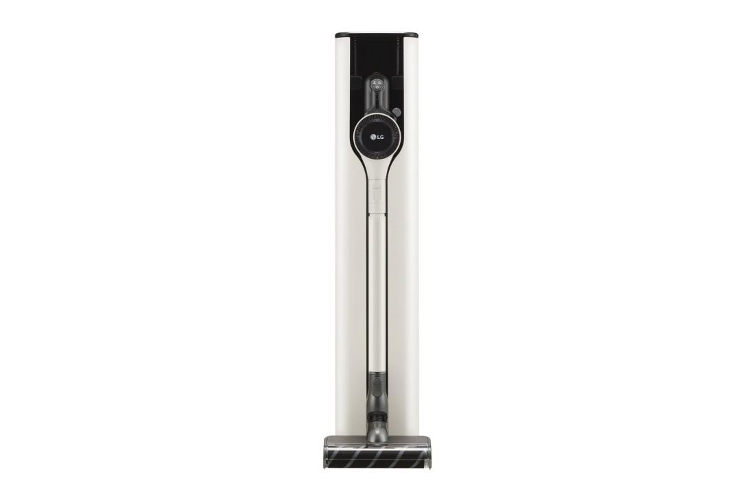 LG All-In-One Tower mit zwei Akkus | Calming Beige | Automatische Absaugung von Staub im Staubbehälter | LG CordZero® , A9T-ULTRA1C