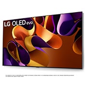 Right-facing side view of LG OLED evo TV, OLED G4 on the wall