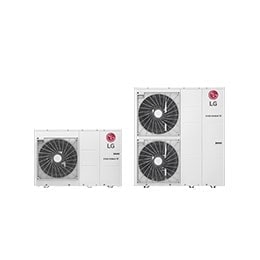 Product images of LG THERMA V Monobloc type.