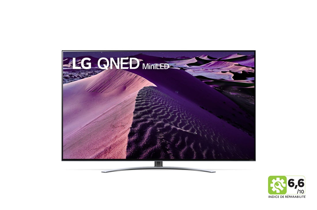 LG TV LG QNED MiniLED | 2022 | 65'' (164 cm) | UHD | Processeur α7 Gen5 AI, LG 65QNED876QB