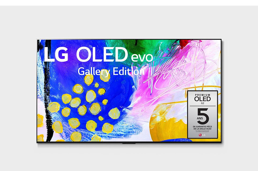 LG TV LG OLED evo G2 | Gallery Edition | 2022 | 55'' (139 cm) | UHD | Processeur α9 Gen5 AI, LG OLED55G26LA