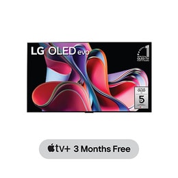 Tampak depan dengan LG OLED evo, Emblem 10 Years World No.1 OLED