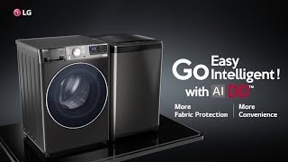 LG 8Kg Front Load Washing Machine, AI Direct Drive™ ,Steam, Middle Black, play video, FHV1408Z2M, thumbnail 2