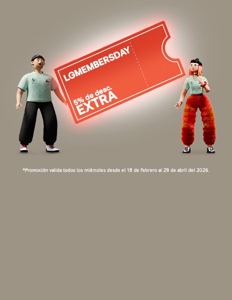 5% de descuento adicional todos los miércoles para miembros