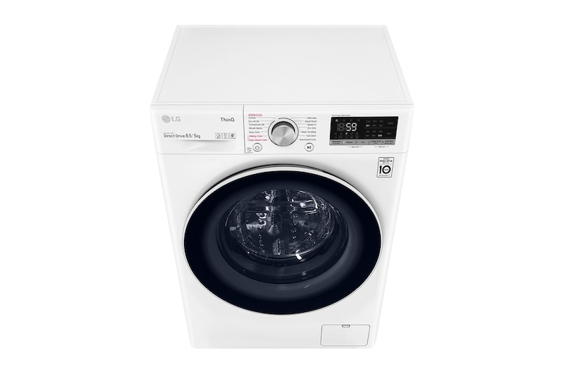 LG 8.5/5kg Front Load Washer with AI Direct Drive™ and Steam™, FV1285D4W