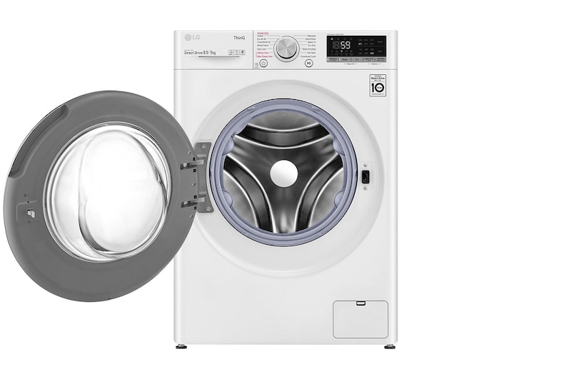 LG 8.5/5kg Front Load Washer with AI Direct Drive™ and Steam™, FV1285D4W