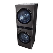 LG Torre de lavado WashTower™ (Lavadora y Secadora) Con Inteligencia Artificial y Conectividad LG ThinQ 22Kg lavado / 16Kg  de secado – Negro Acero, WK22BS6