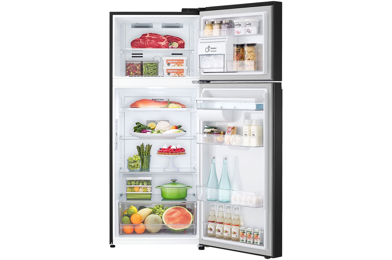 LG 14.9 Cu. Ft. Top Freezer Refrigerator with Automatic Ice Maker and Water Dispenser, RVT-L149BS