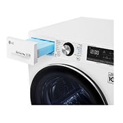 LG Máquina de secar roupa LG RC90V9AV2W, 9 kg, Dual Inverter Heat Pump™, eficiência energética A+++ (-10%), EcoHybrid™, limpeza automática do condensador, branco, RC90V9AV2W