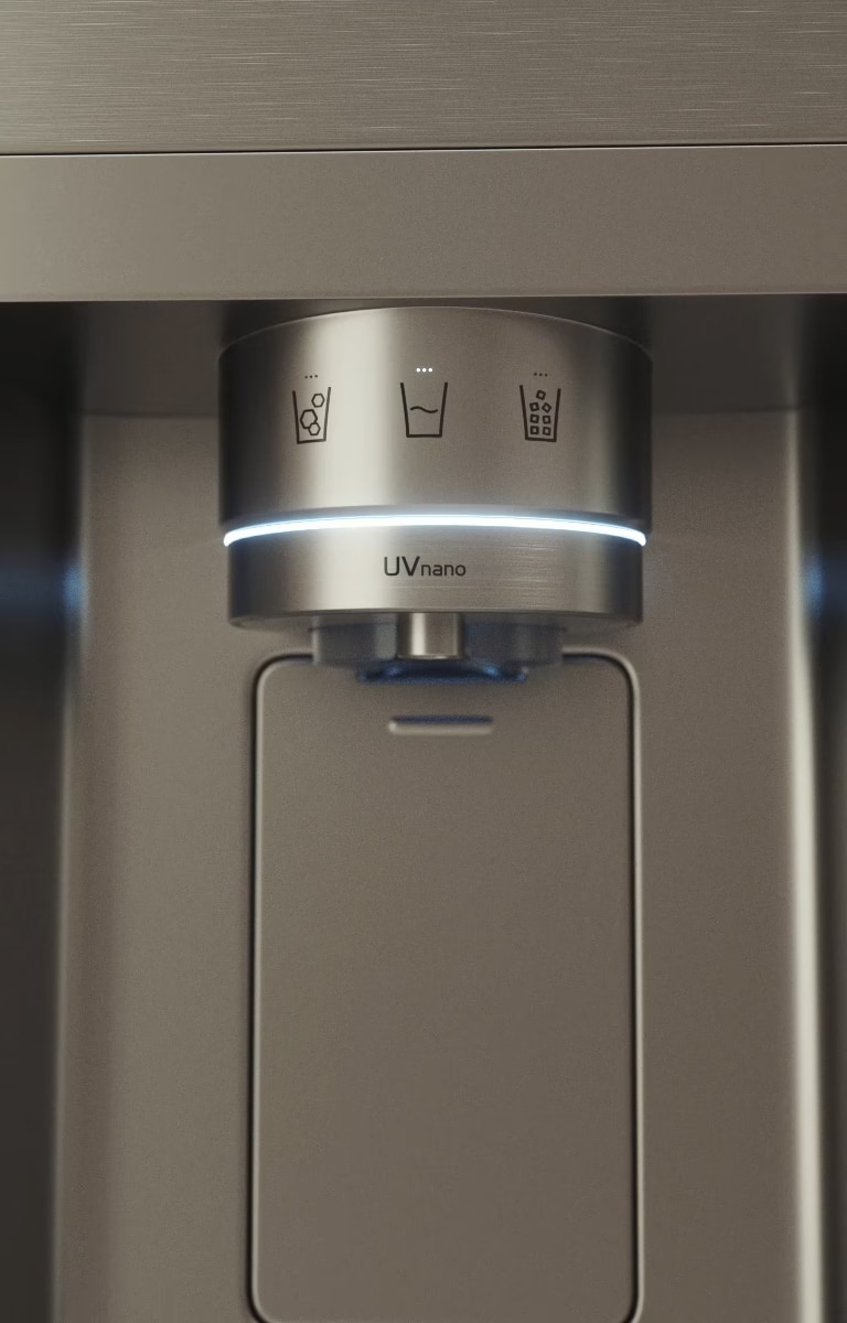 The image shows an Instaview refrigerator.