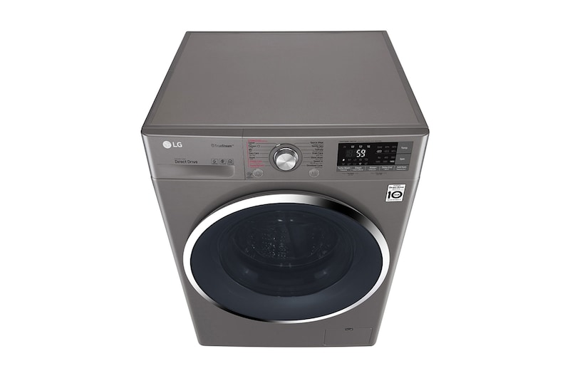 LG 9kg Front load washing machine, Silver Color, TurboWash™, SmartThinQ (Wi-Fi), WFS0914XMN