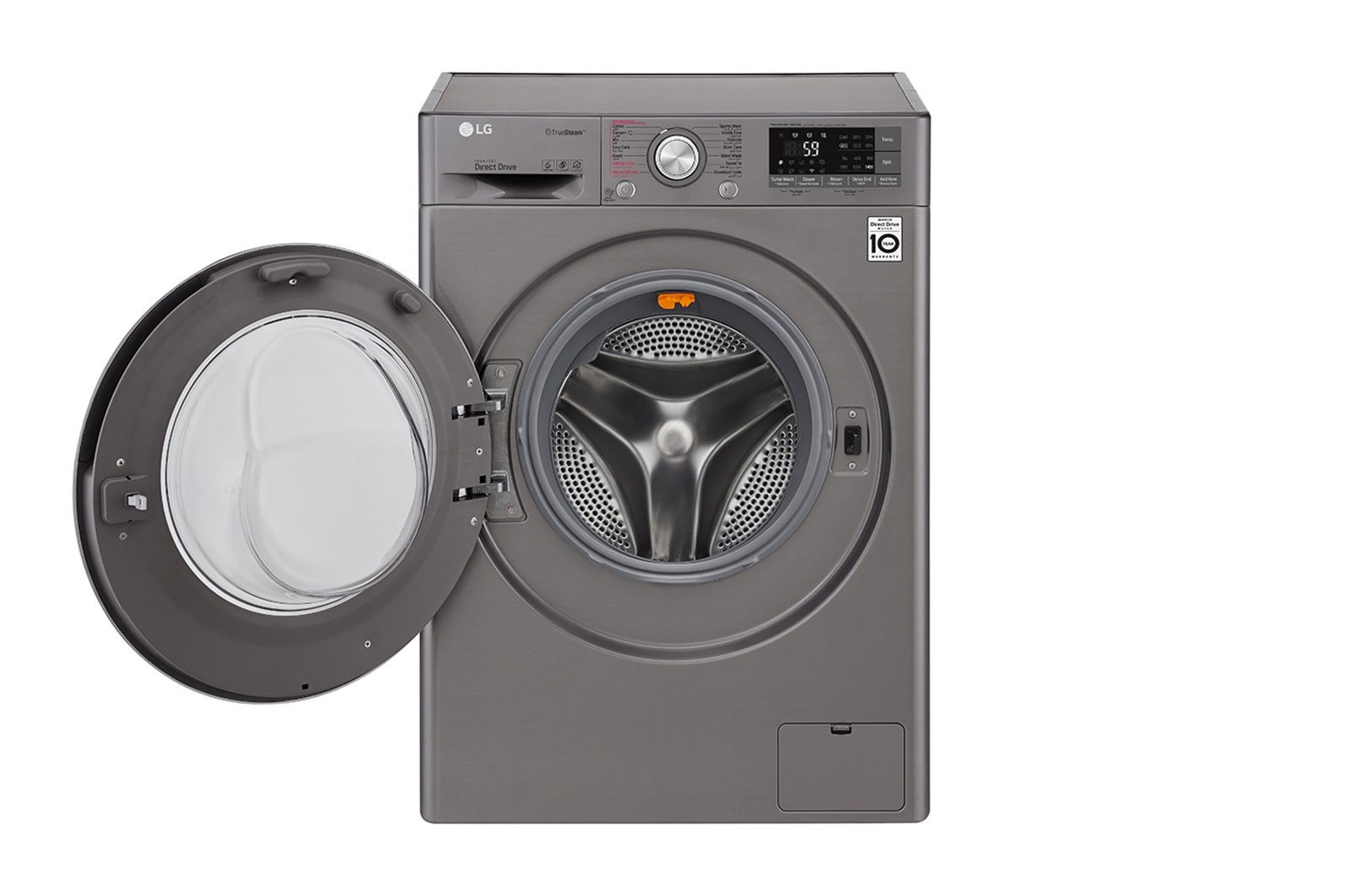 LG 9kg Front load washing machine, Silver Color, TurboWash™, SmartThinQ (Wi-Fi), WFS0914XMN