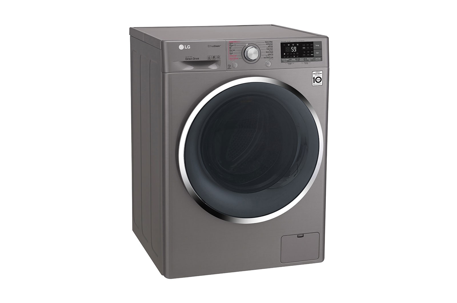 LG 9kg Front load washing machine, Silver Color, TurboWash™, SmartThinQ (Wi-Fi), WFS0914XMN