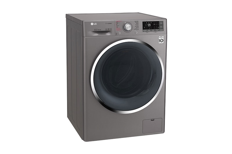 LG 9kg Front load washing machine, Silver Color, TurboWash™, SmartThinQ (Wi-Fi), WFS0914XMN