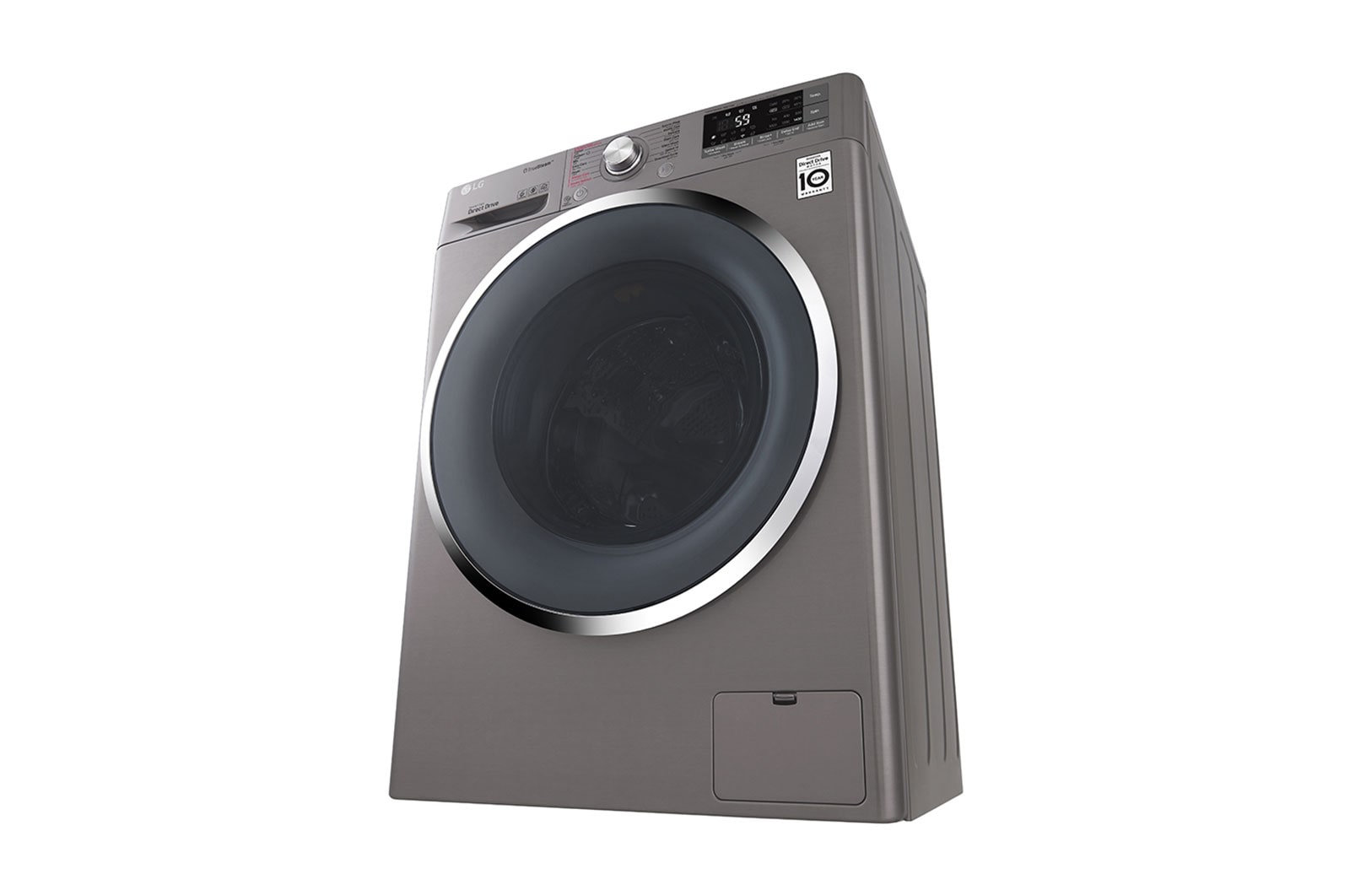 LG 9kg Front load washing machine, Silver Color, TurboWash™, SmartThinQ (Wi-Fi), WFS0914XMN