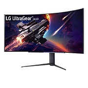 LG WQHD UltraGear™ 45" Curved OLED Display Gaming Monitor with 240Hz Refresh Rate and 0.03ms Response Time, 45GR95QE-B