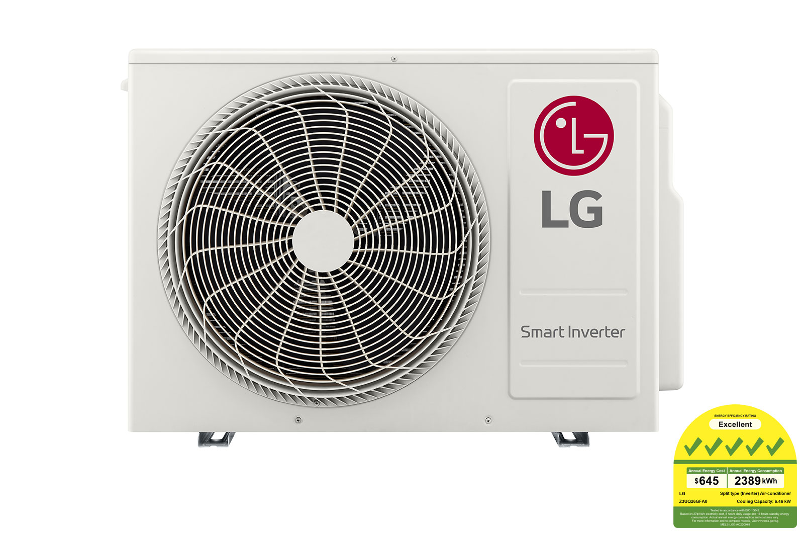 LG 26,000 BTU Multi Split Inverter Outdoor Unit (Up to 3 Indoor Unit)_R32, Z3UQ26GFA0