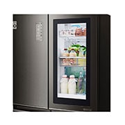 LG Gardırop Tipi Buzdolabı | InstaView No Frost Buzdolabı | 877 Litre Kapasite | DoorCooling+ & Hygiene FRESH⁺ᵀᴹ | E Enerji Sınıfı | Metalik Gri Renk, GR-Q31FMKHL