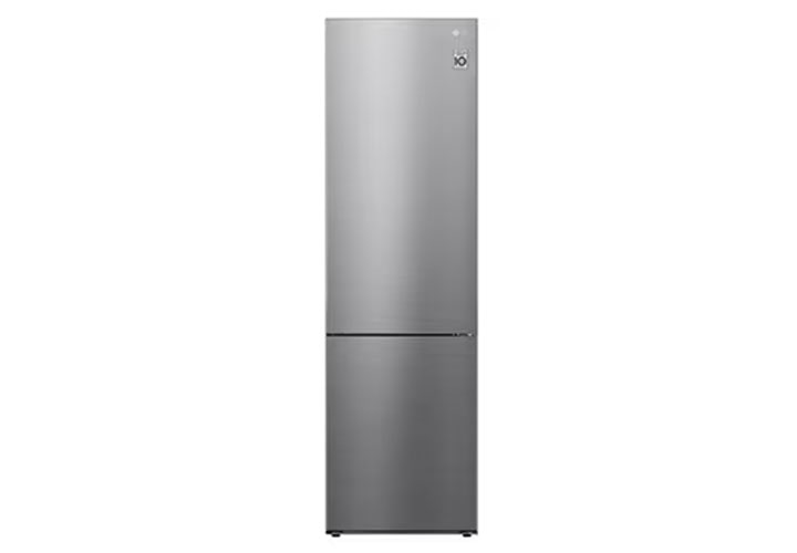 LG NatureFRESH™ GBB62PZGCC Fridge Freezer, 384L – Shiny Steel