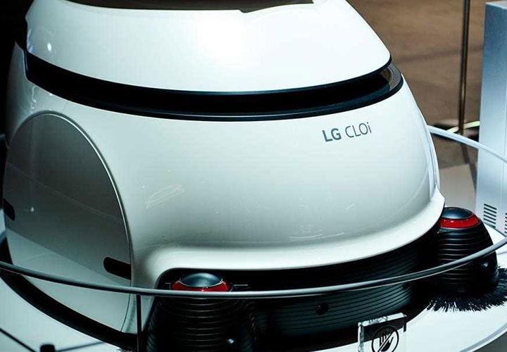 IFA 2018: A close-up of CLOi CleanBot, on show at LG's AI-inspired exhibition