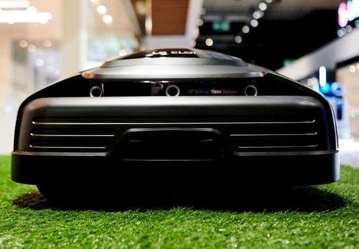 IFA 2018: A close up of the front of the CLOi LawnBot, on show at LG's Ai-inspired exhibition