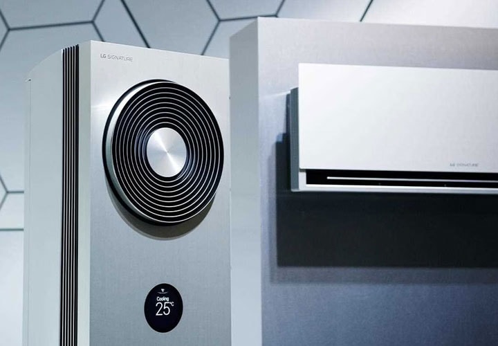 The LG SIGNATURE Air Conditioner takes minimalism to a whole new level, with AI functionality so it learns how to create the perfect atmosphere for you | More at LG MAGAZINE