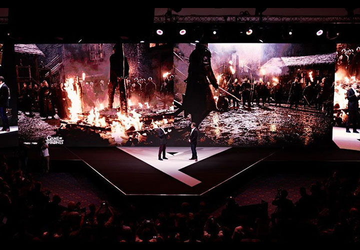 A photography of v30 unveiling event in berlin IFA 2017