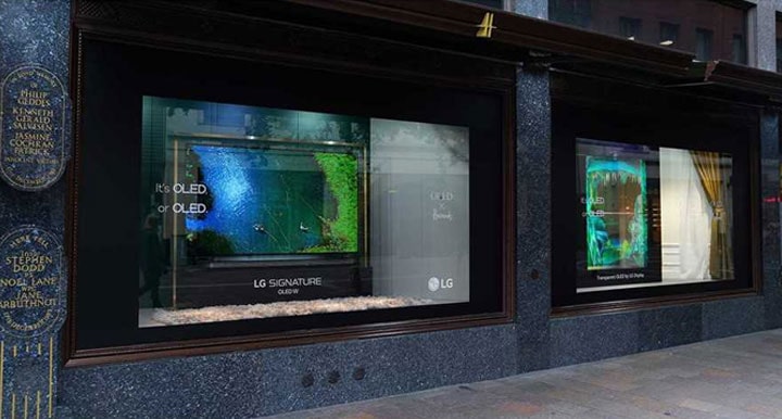 Make your signage shine with LG OLED displays
