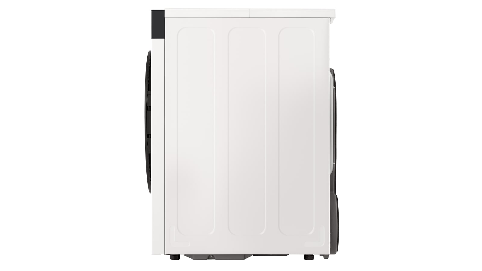 *Image of left side exterior of white lg washing machine.