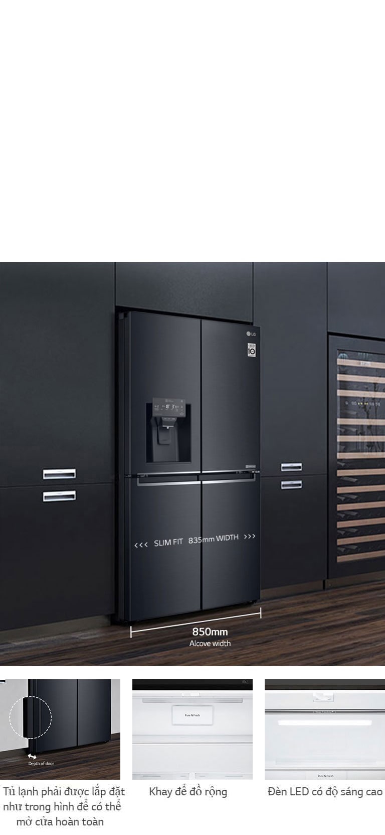 Mỏng gọn vừa khít không gian hẹp