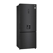 LG 500L Wide Bottom Freezer with DoorCooling⁺™ in Black Finish, GC-F569NQHM