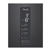 LG 500L Wide Bottom Freezer with DoorCooling⁺™ in Black Finish, GC-F569NQHM