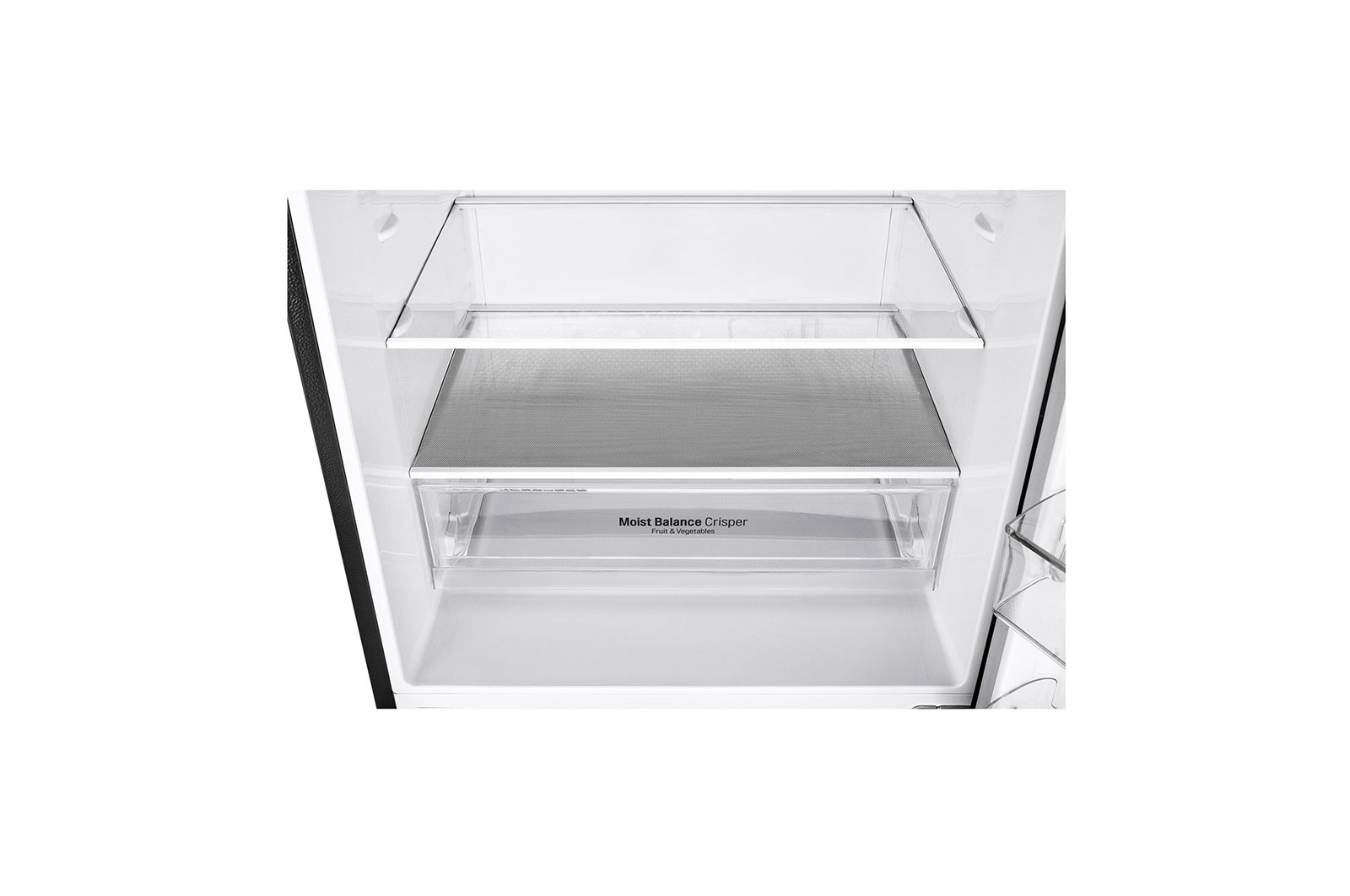 LG 500L Wide Bottom Freezer with DoorCooling⁺™ in Black Finish, GC-F569NQHM