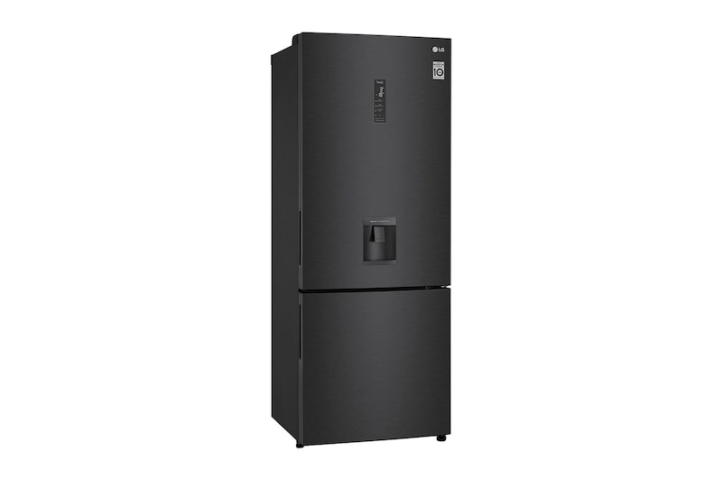 LG 500L Wide Bottom Freezer with DoorCooling⁺™ in Black Finish, GC-F569NQHM