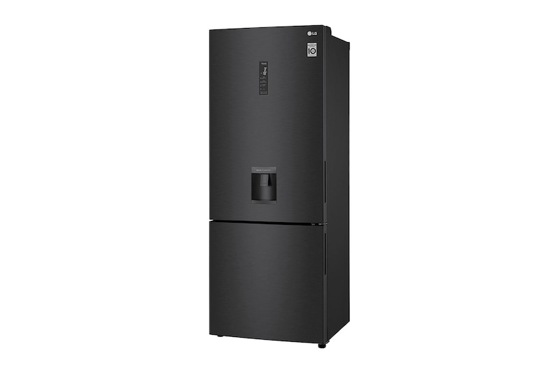 LG 500L Wide Bottom Freezer with DoorCooling⁺™ in Black Finish, GC-F569NQHM