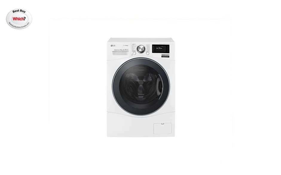 12KG Centum System™ Washing Machine with True Steam™ and Turbowash™ on white background with Which? Best Buy award in corner