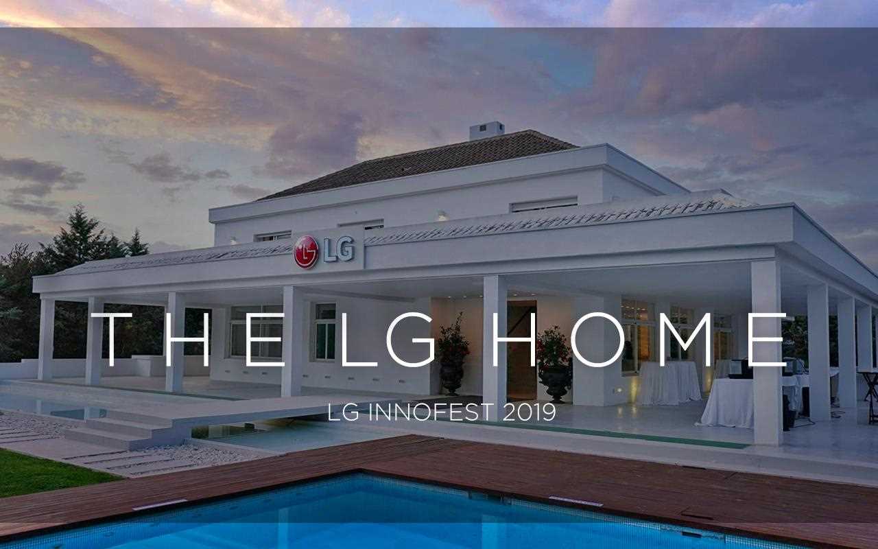 The front view of the beautiful LG smart home, where products were placed in a Madrid mansion to celebrate InnoFest 2019 | More at LG MAGAZINE