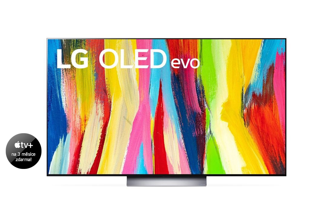 LG 77'' LG OLED evo TV, webOS Smart TV, Pohled zepředu , OLED77C21LA