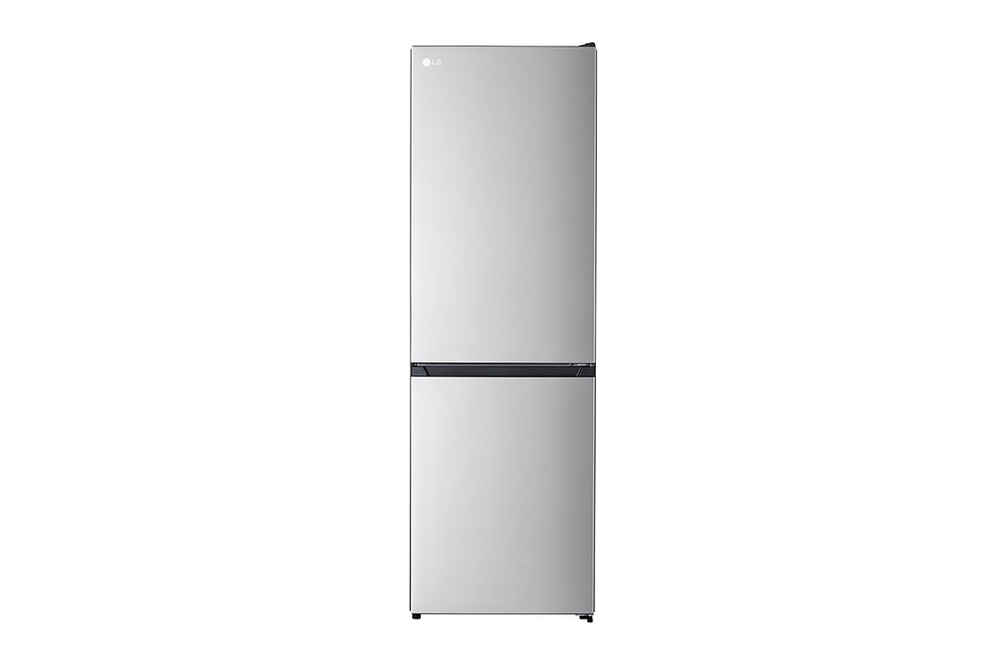 LG 1.86M 384L Kølefryseskab(Silver) - Energiklasse D,  Zero Clearance, Total No Frost, Front view, GBM21HSADH