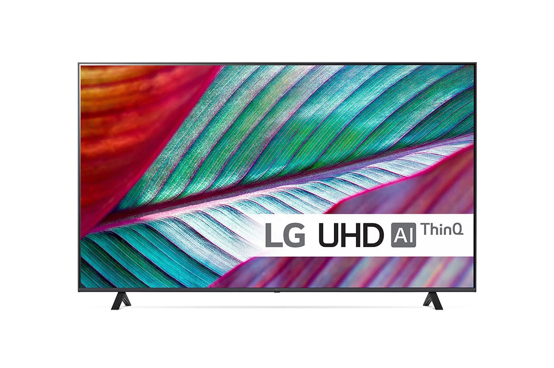 LG 75'' UHD UR78 - 4K TV (2023), LG UHD TV katsottuna edestä, 75UR78006LK