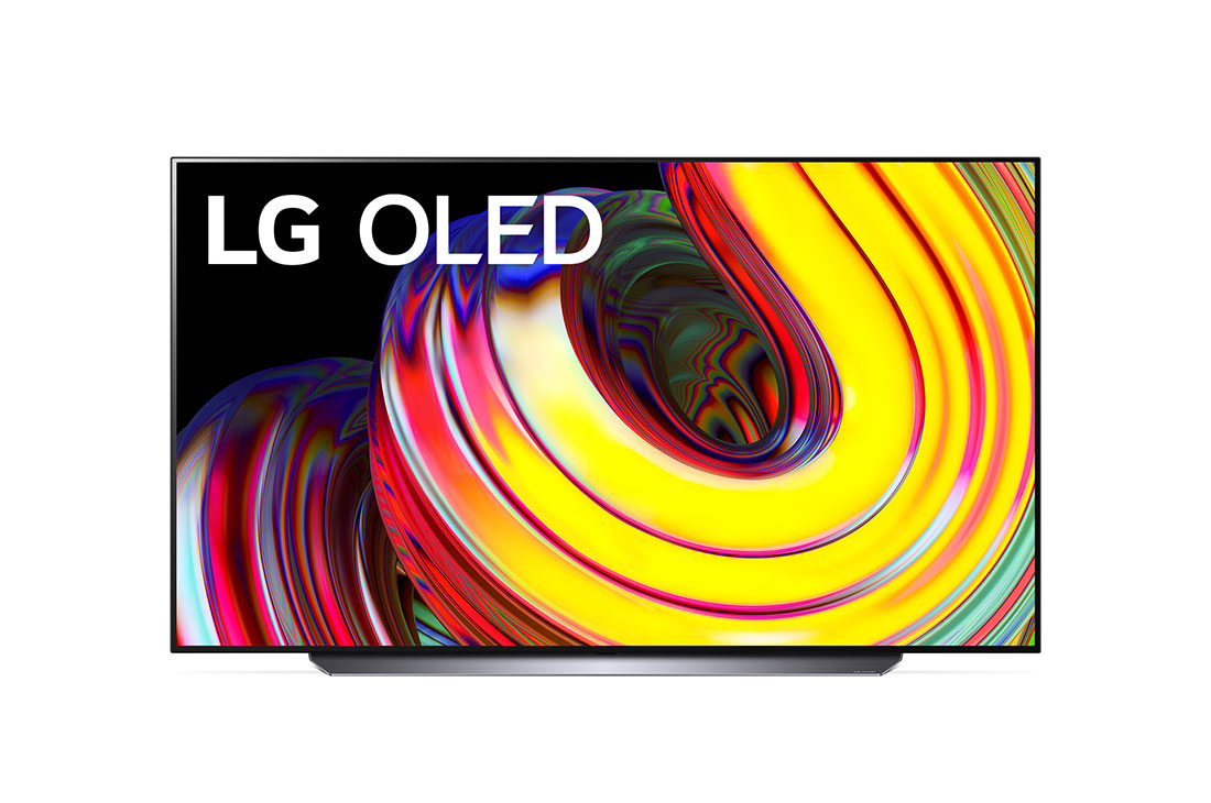 LG ال‌جی،LG OLED CS evo، تلویزیون 65 اینچ سری CS، کیفیت4k، تکنولوژی هوشمند AI ThinQ و WebOS، زبان طراحی 4side cinema، توانایی نمایش محتوایDolby Vision و HLG، تکنولوژی Dolby Atmos، تکنولوژی VRR، تکنولوژی G-sync برای اتصال به کنسول بازی، تکنولوژی تصویر Pixel Dimming(تاریکی موضعی)،پایه وسط،محصول 2022, نمای جلو , OLED65CS6LA
