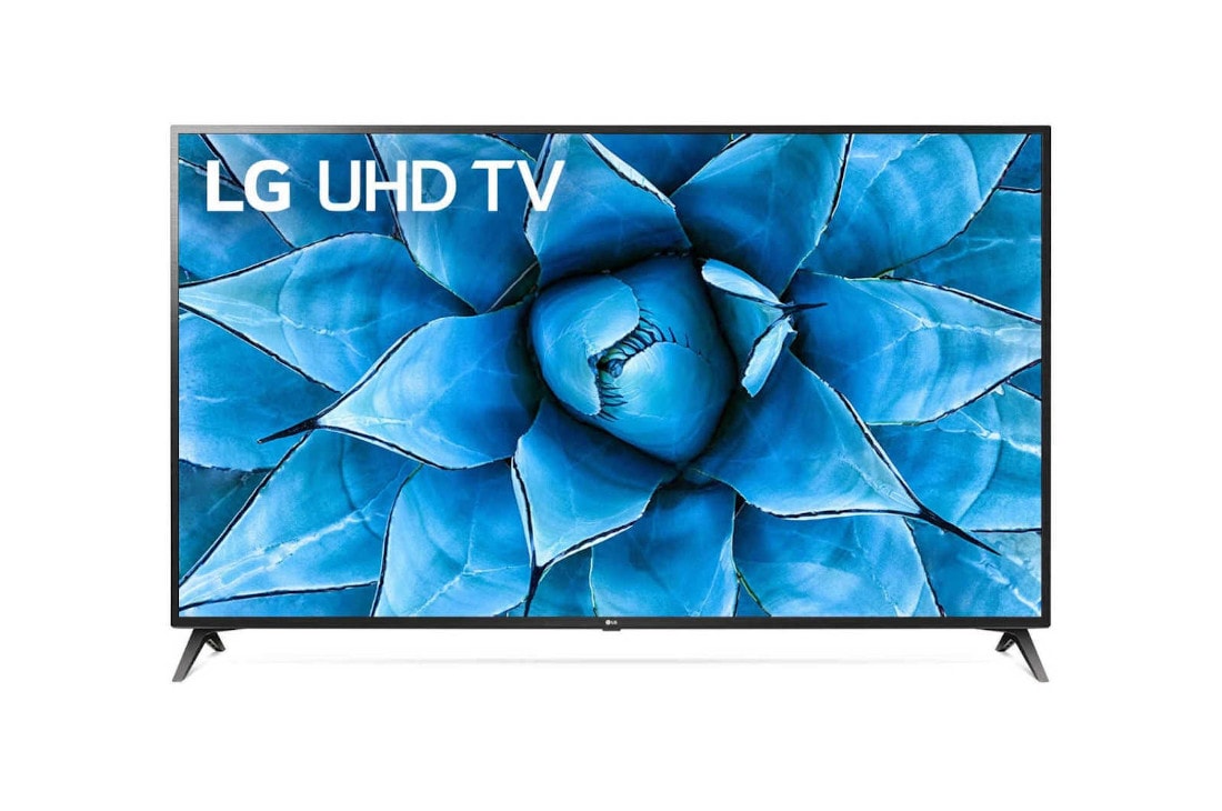 LG UN73 Series 70” Active HDR Smart UHD TV with AI ThinQ® ( 2020 ), front view with infill image, 70UN7300PTC