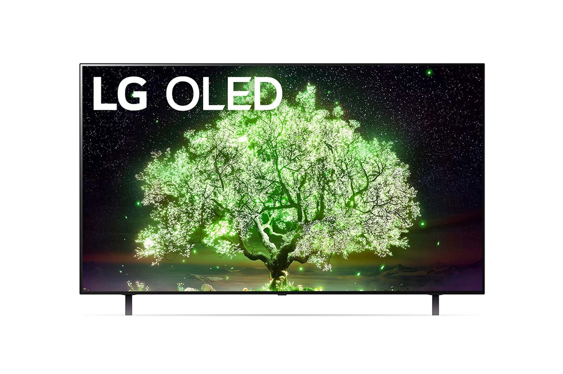 LG A1 65” 4K Smart SELF-LIT OLED TV with AI ThinQ® (2021), front view, OLED65A1PTA