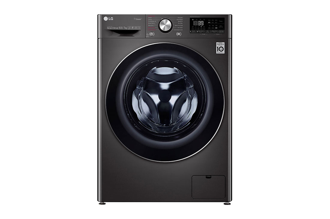 LG 10.5/7kg, AI Direct Drive Front Load Washer Dryer, FV1450H2K-Front, FV1450H2K
