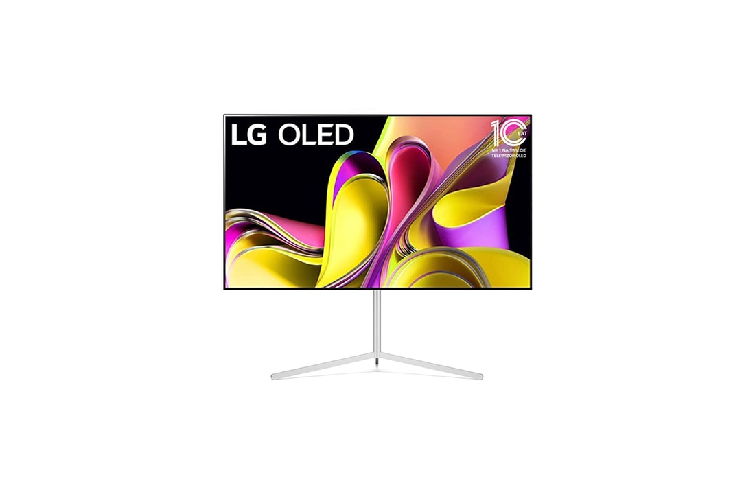 LG Promocja: telewizor LG 55” OLED 4K Smart TV OLED55B3 ze Stojakiem Gallery Stand, Widok od przodu, 55B33L-FS21.BUNDLE