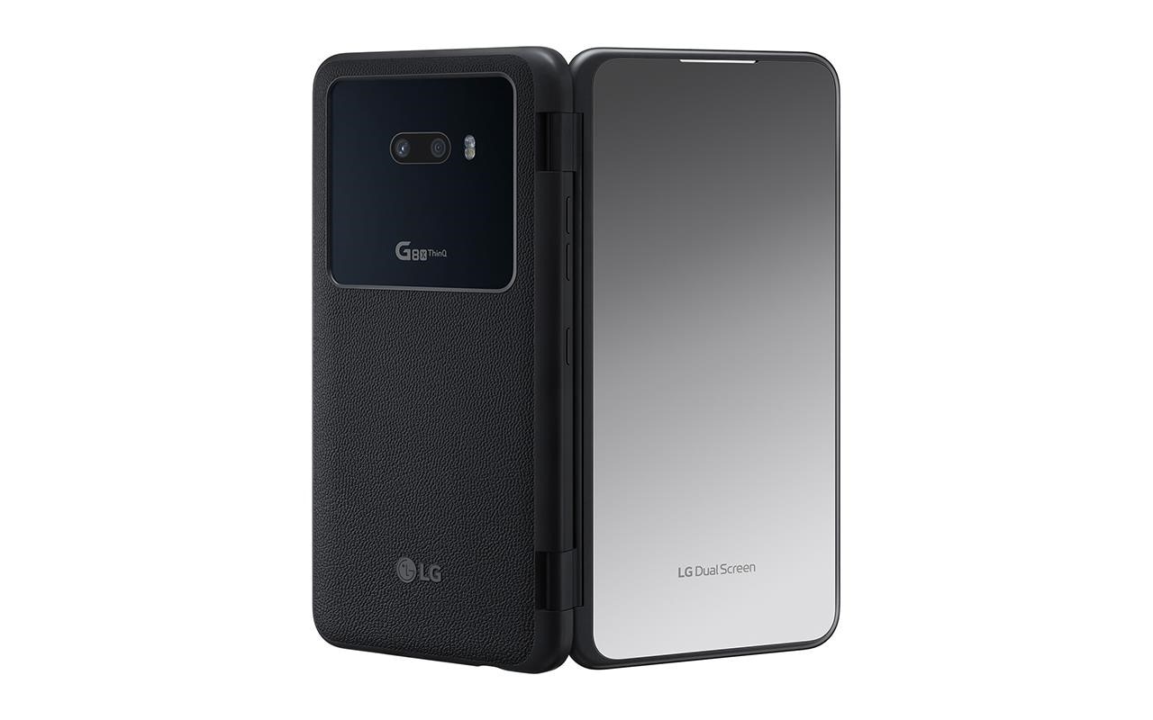 Full back product shot of the LG G8X ThinQ Dual Screen | More at LG MAGAZINE