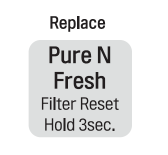 Ikona wymiany filtra Pure N Fresh