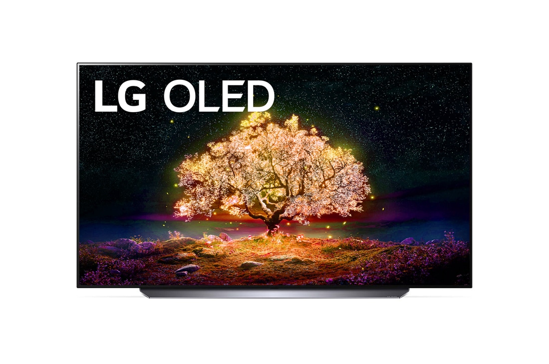 LG 4K OLED телевизор 65'' LG OLED65C14LB, вид спереди, OLED65C14LB